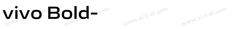 vivo Bold字体转换